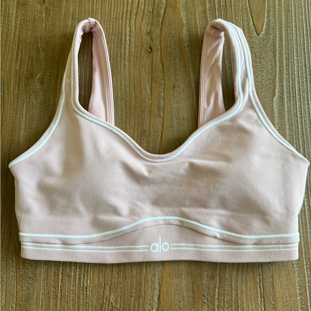 ALO Yoga Light Pink Sports Bra